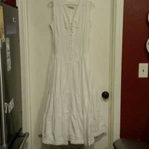 Vintage white Country Western Dress